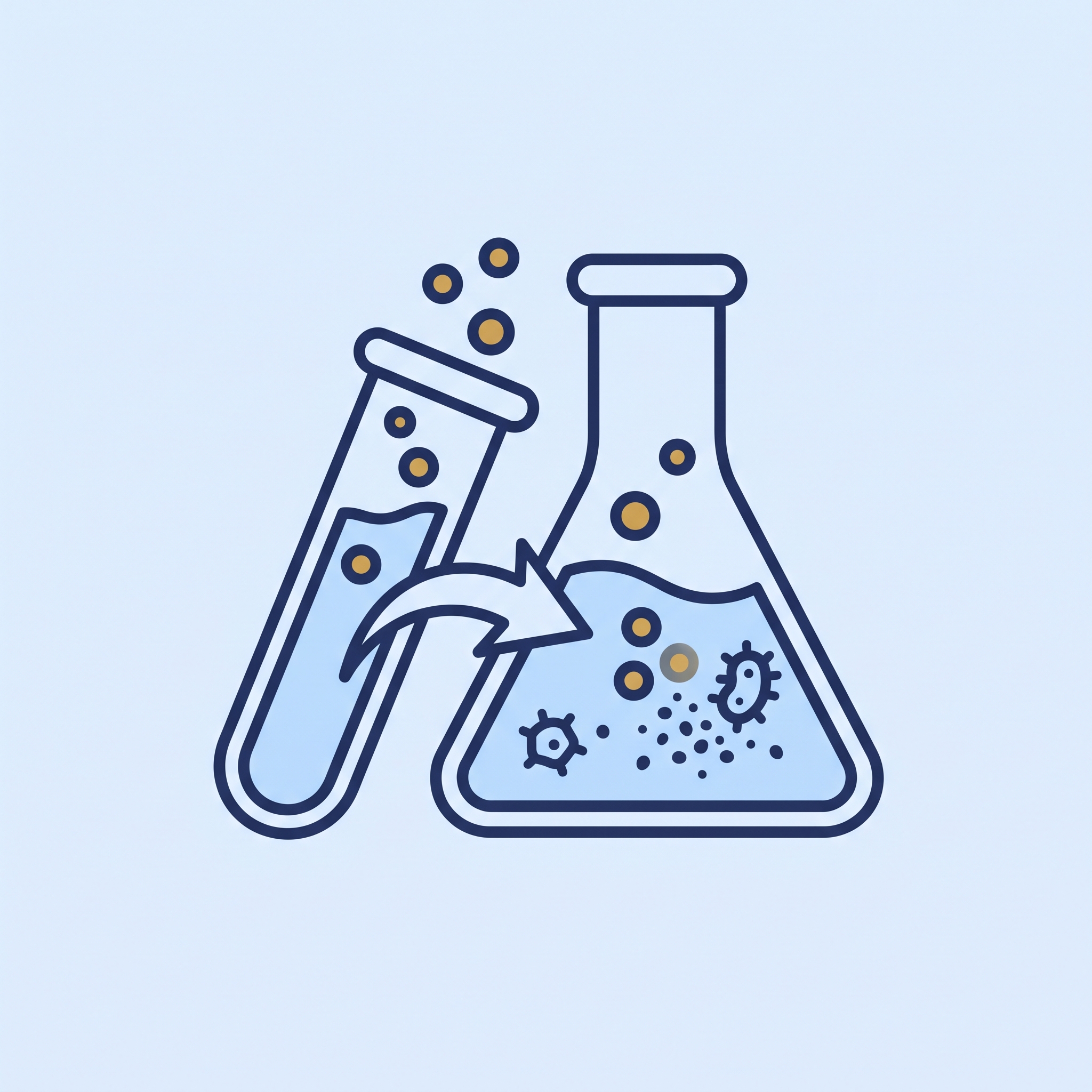 BOD(生物化学的酸素要求量)を表すイラスト。水質浄化装置の水質指標を示すアイコン。